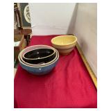 Antique Pottery Batter Bowls