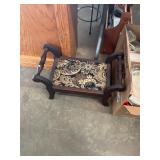 Needlepoint Foot Stool