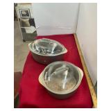 Two Vintage Club Aluminum Cooking Pots