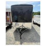 6x12CGR Black 3K Ramp Enclosed Cargo Trailer