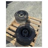 (4) 480x12" 5 Lug Trailer Tire and Wheels