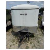5x8 CGEC White Cargo Trailer with Barn Door