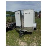 5x8 LCGBN White 3K Barn Door Enclosed Trailer