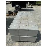 2 Sets of 18 Compartment Lockers