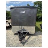 7x16CGR7K Charcoal Ramp Enclosed Cargo Trailer