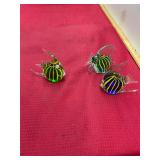 3 Art Glass Fish Paper Weights