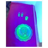 Green Depression Uranium Glass Lot