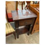 Solid Wood Drawer with End Table