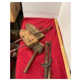 Wood Clamps and Tools Lot
