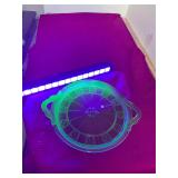 Green Depression Glass Uranium Tray