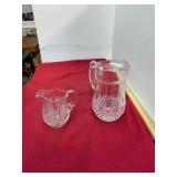 2 Vintage Glass Pitchers