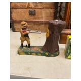 Cast Iron Teddy and the Bear Bank