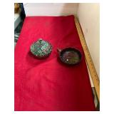 2 Piece Carnival Glass Lot