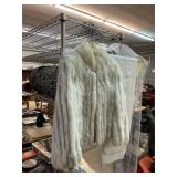 White Fur Coat Vintage Saga Fox