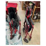 2 Folding Transport Chairs