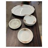 Antique Platter and Plates