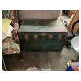 Antique Trunk with Housewares