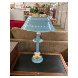 Vintage Blue Metal Lamp