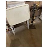 Folding Table and Fireplace Tools Lot