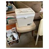 Vintage MCM Stool and Cooler