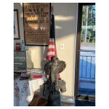 Patriotic Eagle and Liberty Bell Flag Holder