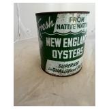 New England  Oysters Warren Rhode Island Gal Can