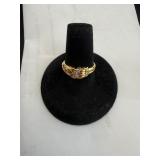18K 750 Gold and CZ Ring