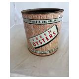 J H White Baltimore Md Gallon Oyster Can