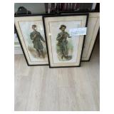 3 Sheppard Chromolithographs Confederate Soldiers
