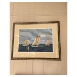 Joan Mannells Watermens Holiday Signed Print