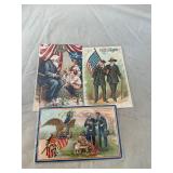 3 Civil War Veterans Postcards