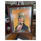 Antique 1900 Old Virginia Tobacco Co Uncle Sam Adv