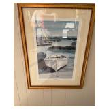Joan Mannells Patched Bow Signed Print