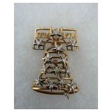 Peter Lindeman 14K Diamond & Gold 1976  Pin