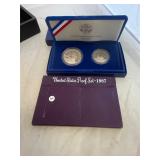 1987 Proof Set and 1986 Liberty Silver Dollar Set