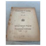 Lancaster County Tricentennial Program 1952
