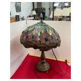 Stained Glass Dragonfly Lamp