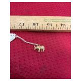 14K Gold Cow Charm