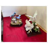 Music Box and Porcelain Bird Collectibles