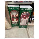 Pair of Animated Christmas Figures