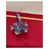Hand Painted Fenton Art Glass Basket