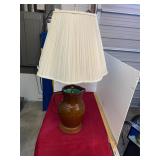 Antique Pottery Pitcher Lamp