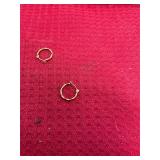 Pair of 14K Gold Hoop Earrings