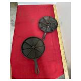 2 Cast Iron Corn Bread Pans