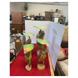 Carved Wooden Frogs
