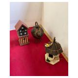 Birdhouses and Watering Can
