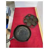 2 Cast Iron Pans