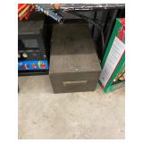 Wooden Green Army Trunk