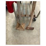 Tamper. Axe, and Grass Catcher
