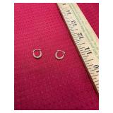 Pair of 14K Gold Hoop Earrings